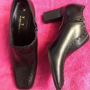 NYT by New York Transit, black ankle booties.  NWT
